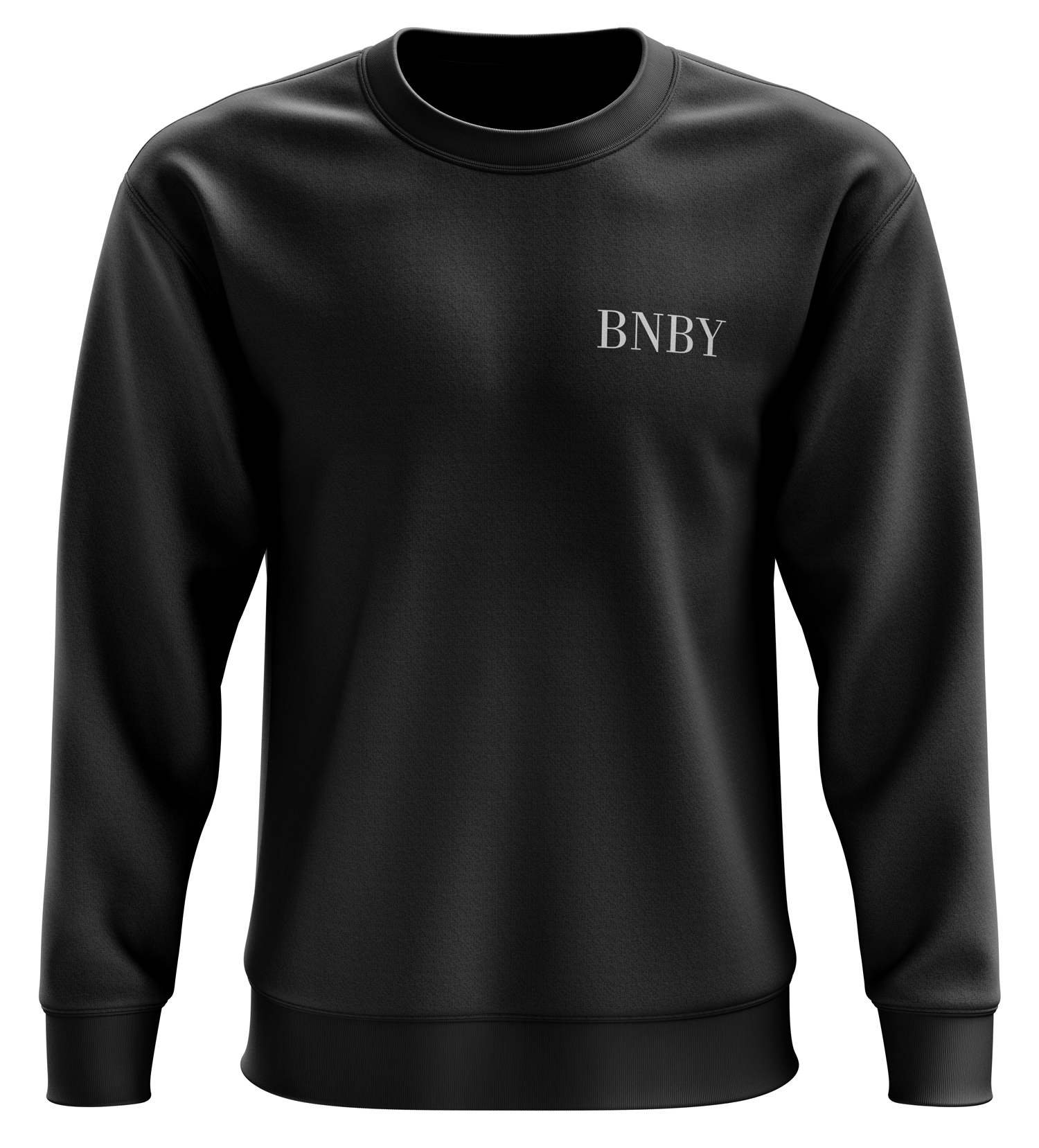 SWEATER BNBY BLACK STICKED LOGO ON HEART SIDE